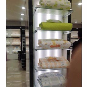 床上用品玻璃展示架