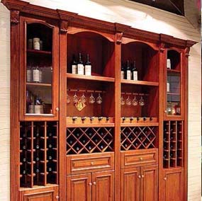 哈爾濱實木紅酒展柜定做