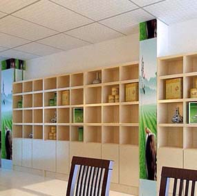 現(xiàn)代簡(jiǎn)潔茶葉陳列柜