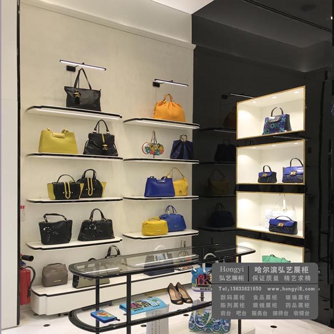 哈爾濱烤漆展柜 店鋪陳列柜定做