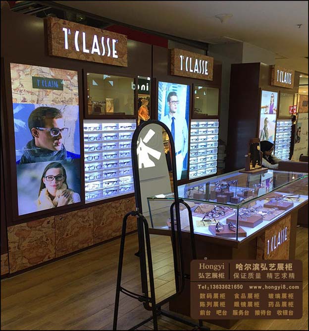 哈爾濱高級(jí)眼鏡陳列柜定做