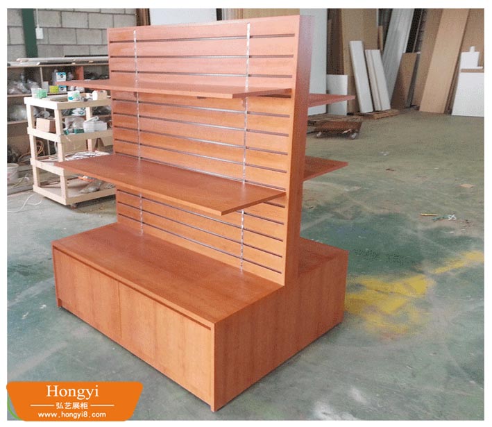 木質(zhì)貼皮可調(diào)隔板中島柜