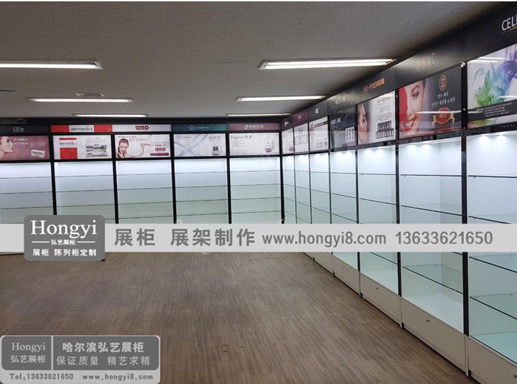 哈爾濱鐵木結合展柜制作加工